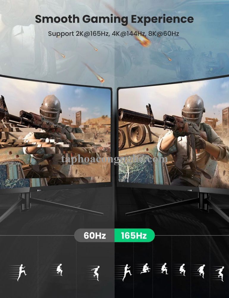 Ugreen 80393 3m 8K 1.4 màu đen cáp dp ra displayport hợp kim bọc lưới chống nhiễu DP114 30080393